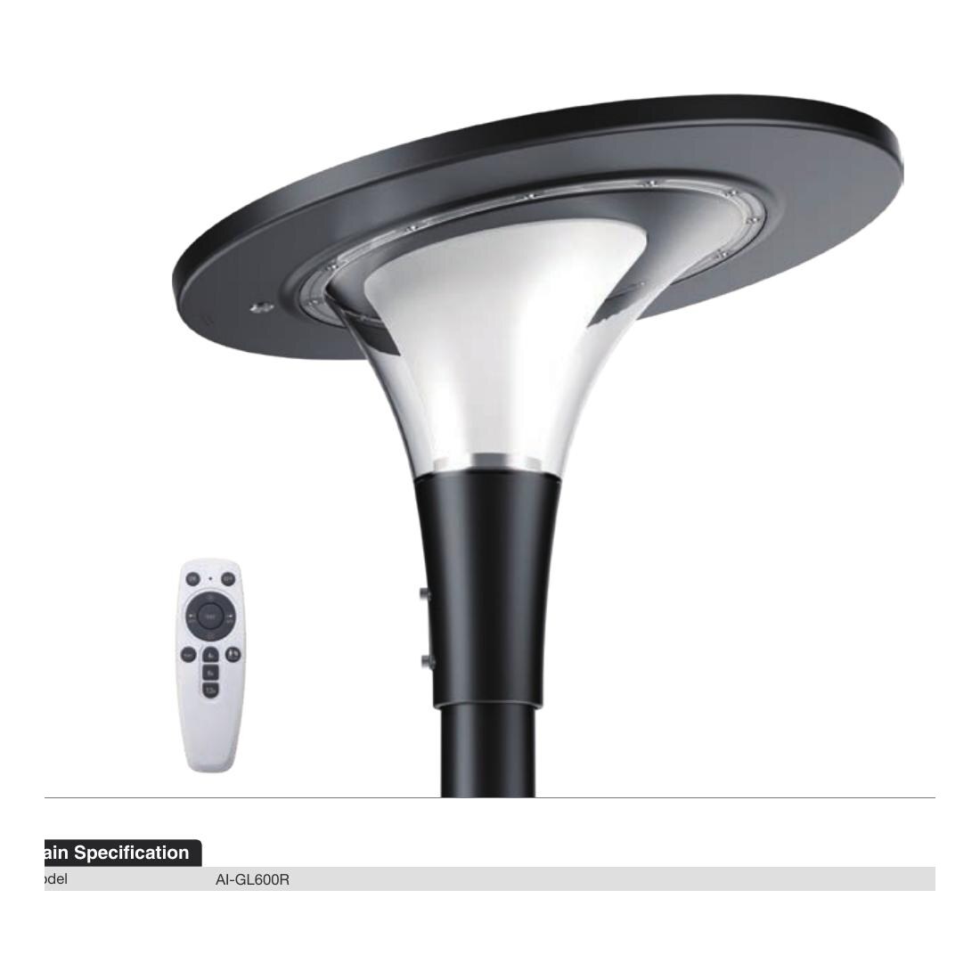 ATHENA — Solar Post-Top Light