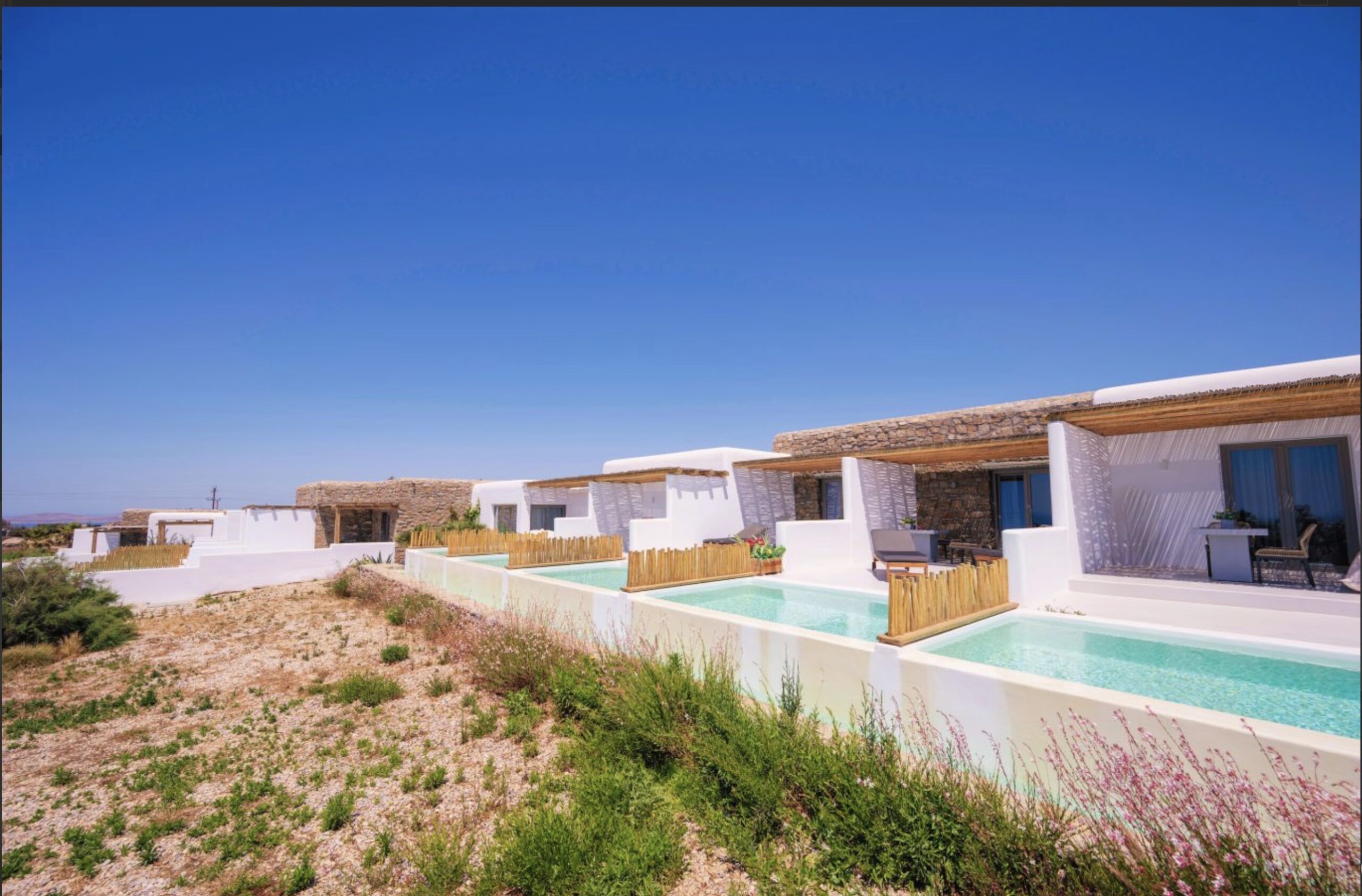Aegean Hospitality Mykonos plunge-pool suites
